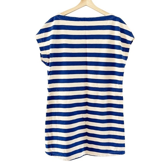 NWOT‎ Trixie & Lulu Cotton Blue Stripe Coverup Nautical Preppy Dress L - Picture 2 of 5